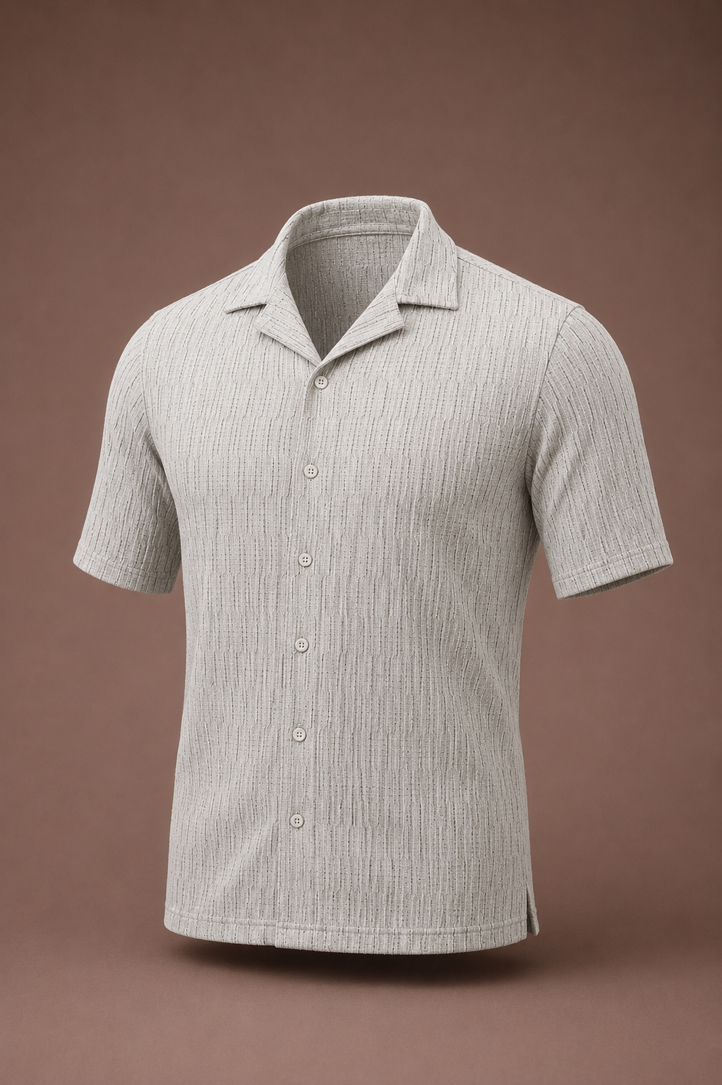 Relaxed Knit Cuban Shirt-2