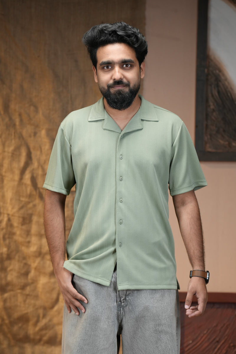 Classic Knit Cuban Shirt-zoom-