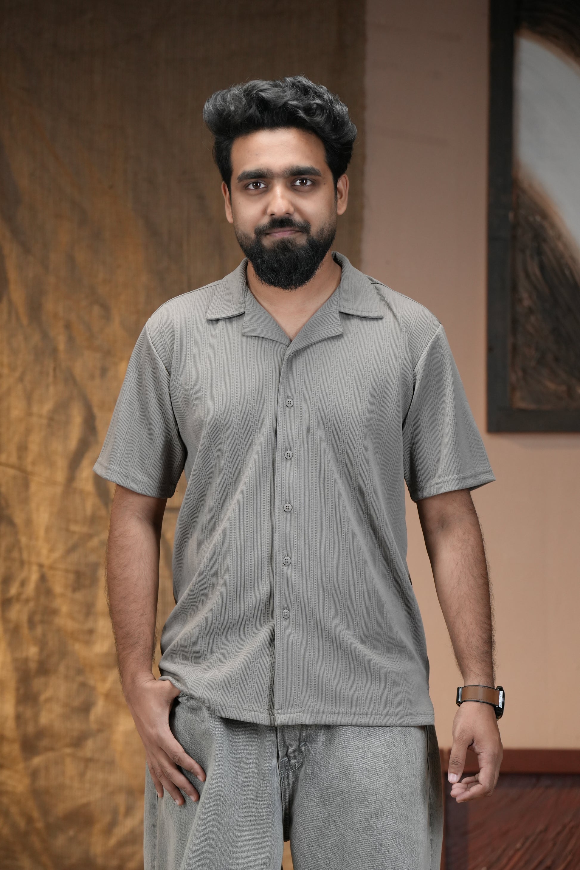 Classic Knit Cuban Shirt-3