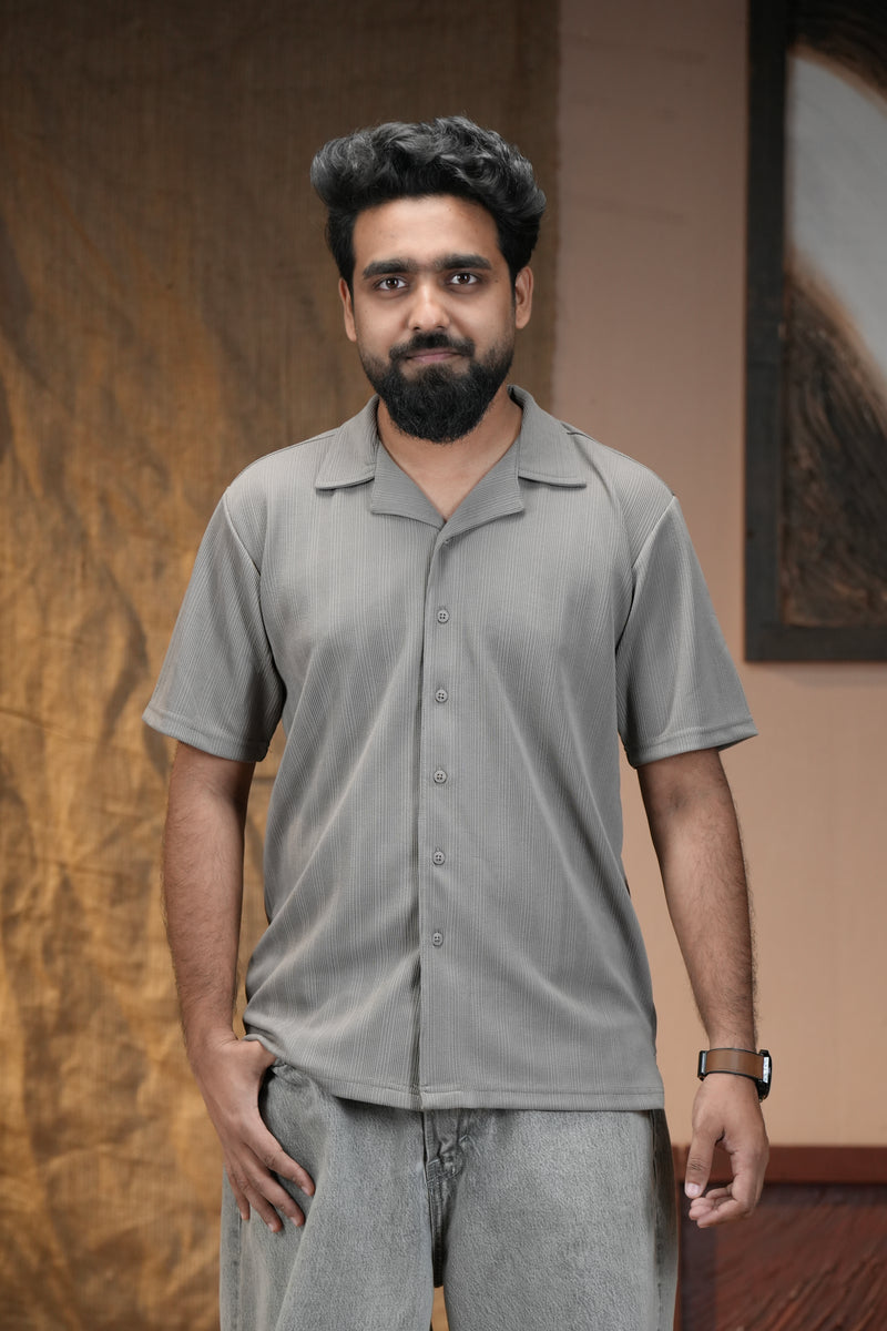 Classic Knit Cuban Shirt-zoom-