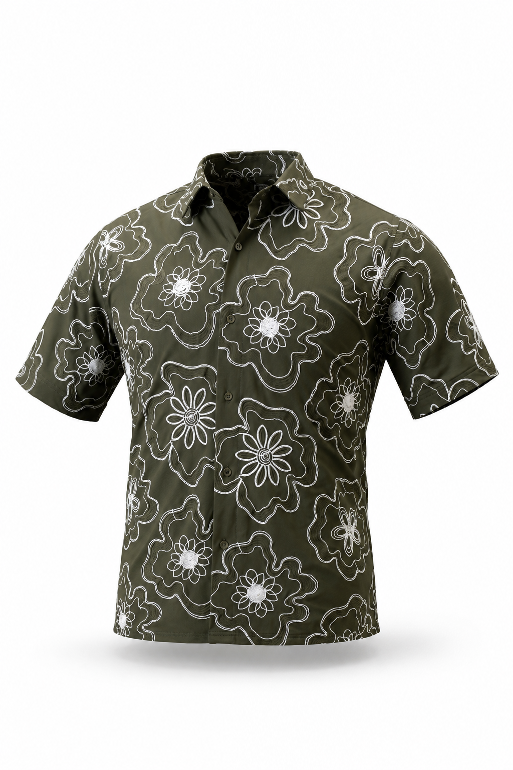 Embroidered Men's Cuban Shirt-zoom-4