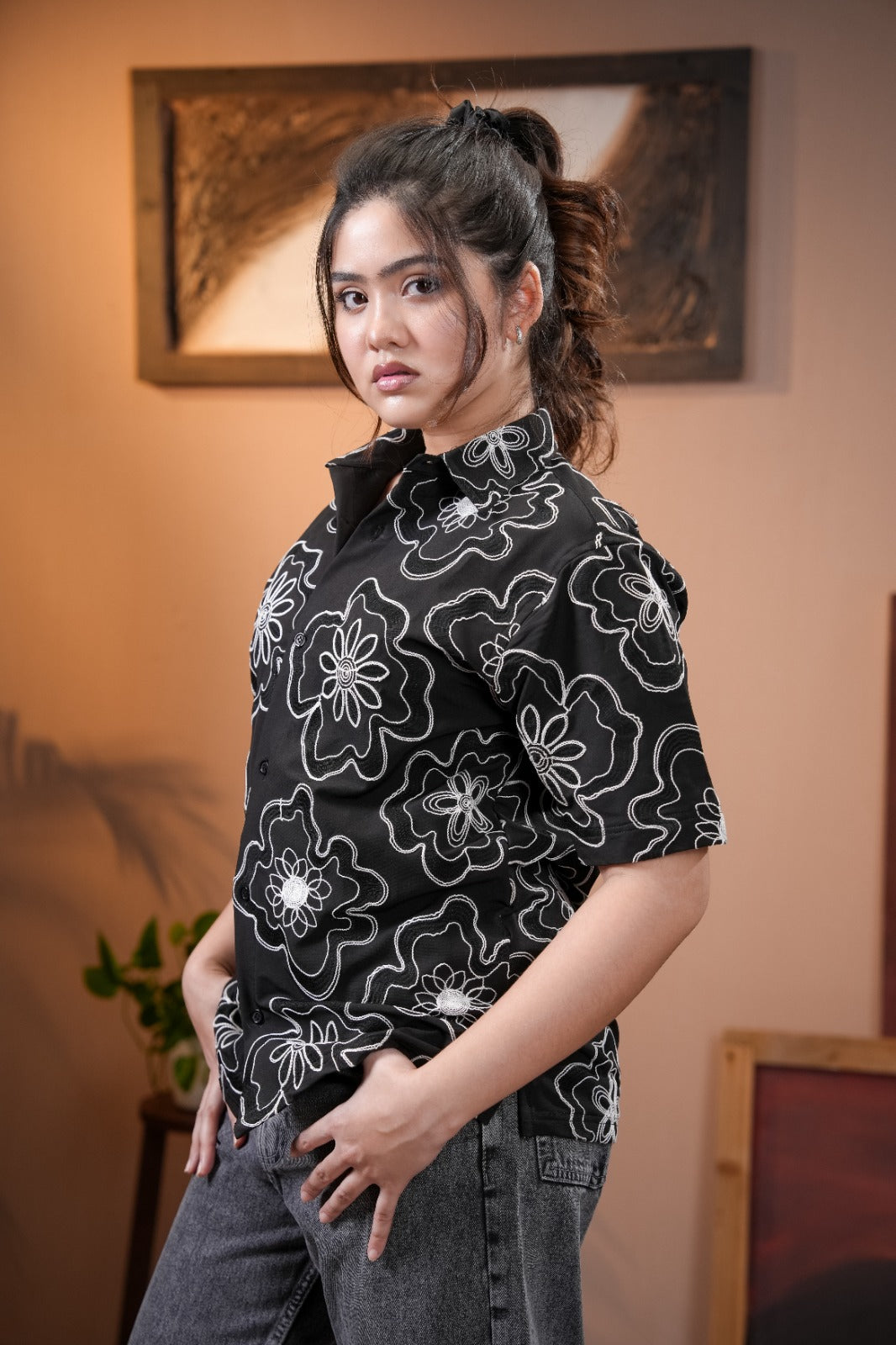 Embroidered Cuban Shirt