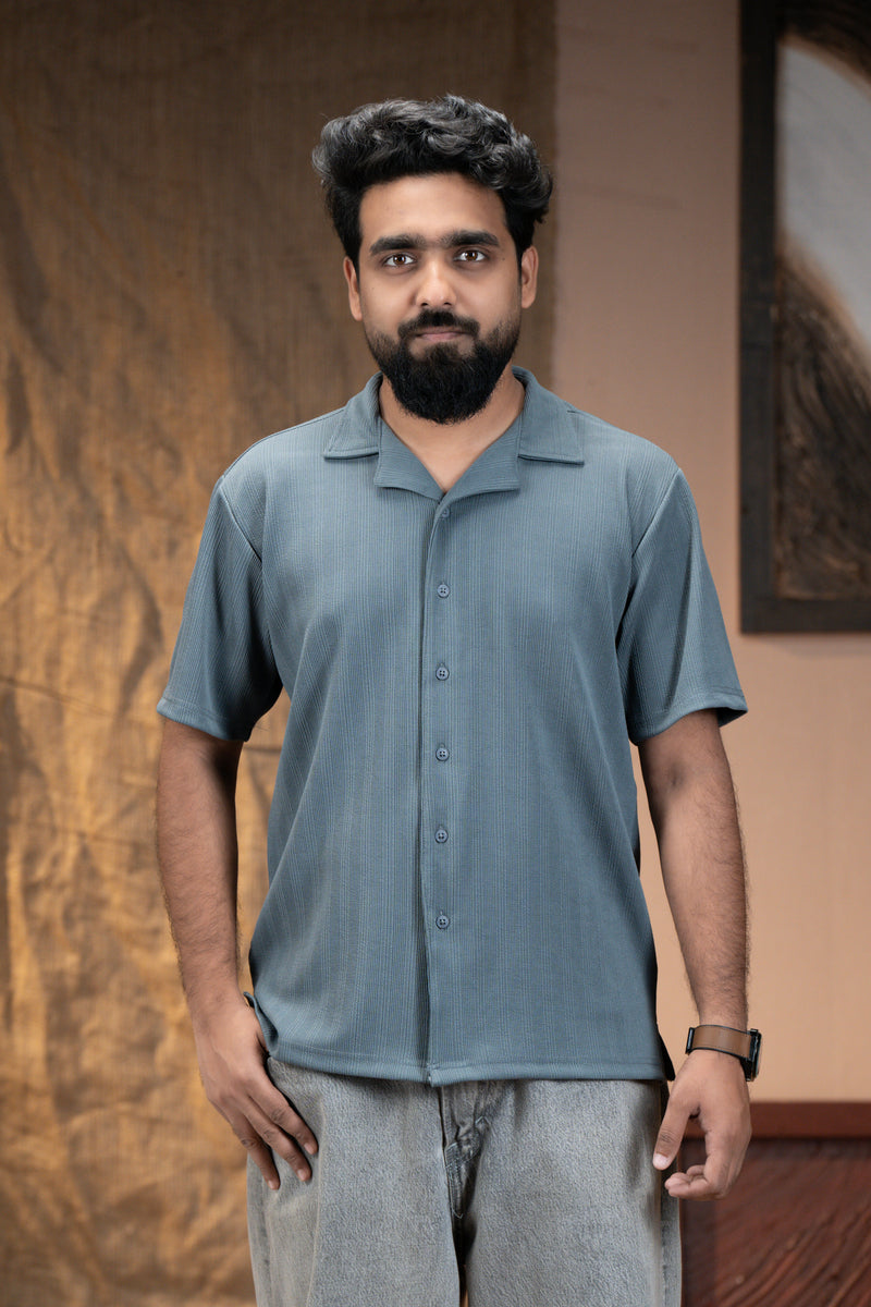 Classic Knit Cuban Shirt-zoom-
