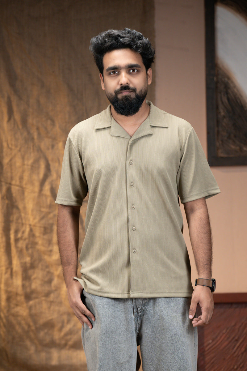 Classic Knit Cuban Shirt-zoom-
